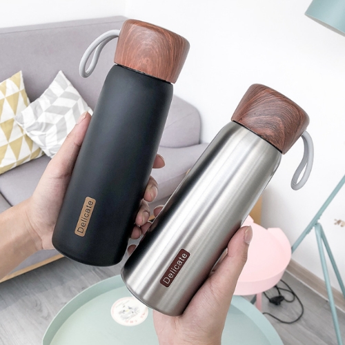 復古仿木紋蓋保溫杯