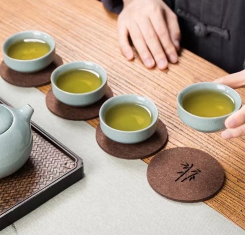 毛氈布材質簍空杯墊