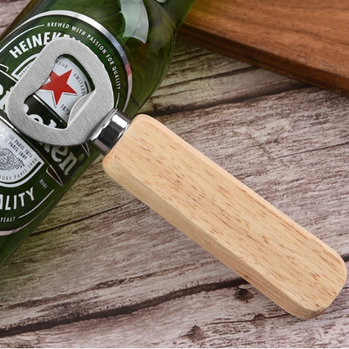 木頭握把創意開瓶器