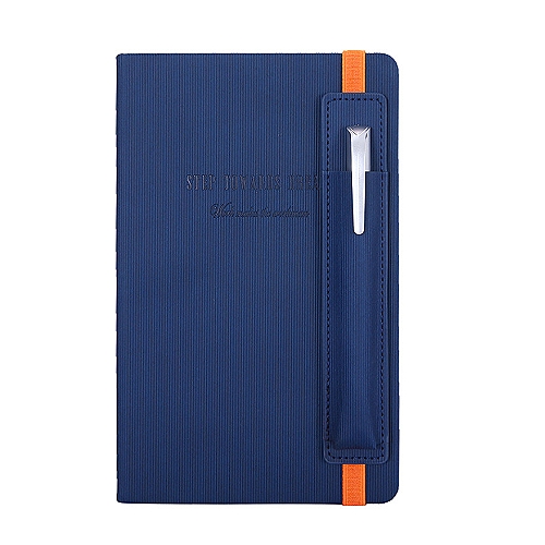 A5綁帶筆套商務記事本