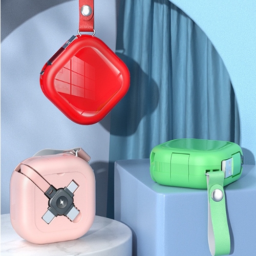 方塊三合一渦捲充電線