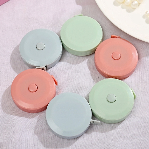 攜帶型塑膠(圓形)伸縮捲尺