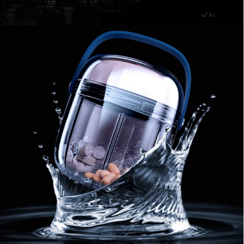 手提式透明旋轉藥盒