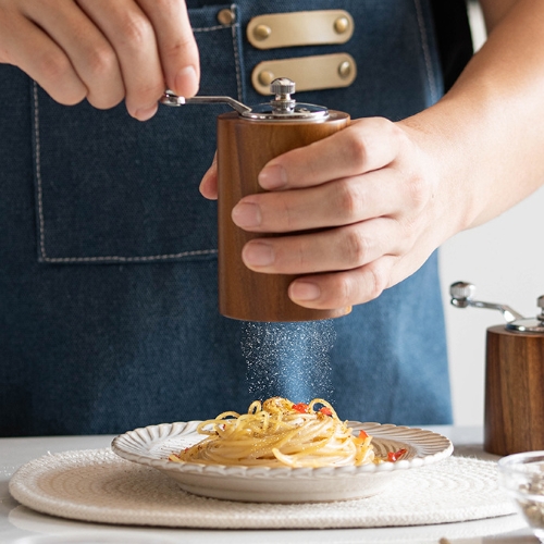 實木手搖咖啡豆研磨器