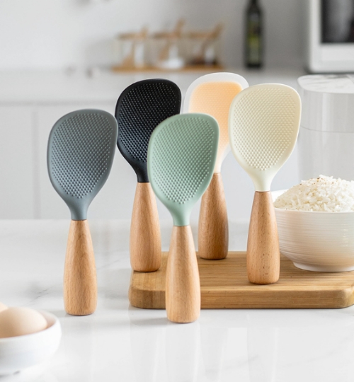 食品級可立式珪膠飯勺