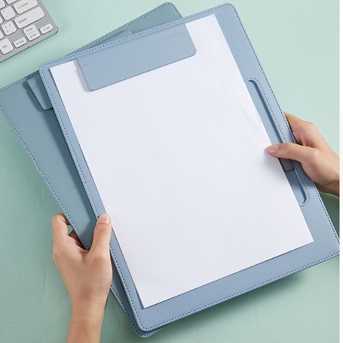 商務PU皮質會議夾