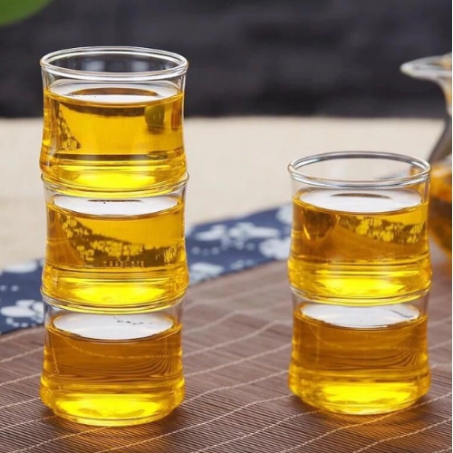 竹節玻璃品茗小杯