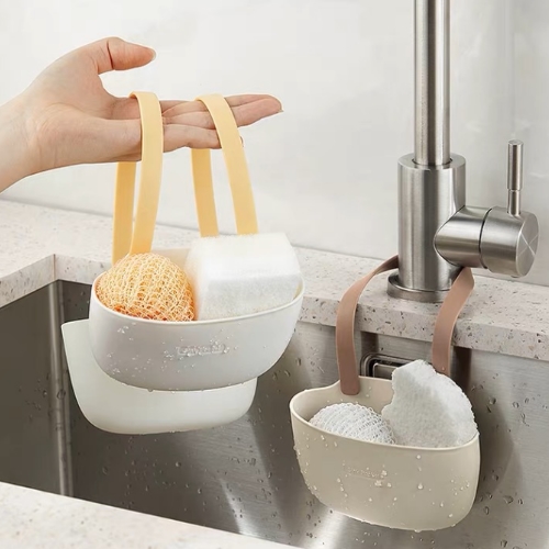 廚房水槽瀝水置物掛藍