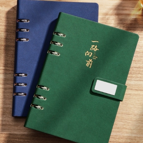 創意金屬鐵片搭扣活頁筆記本