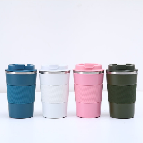 創意防滑珪膠套不銹鋼咖啡杯