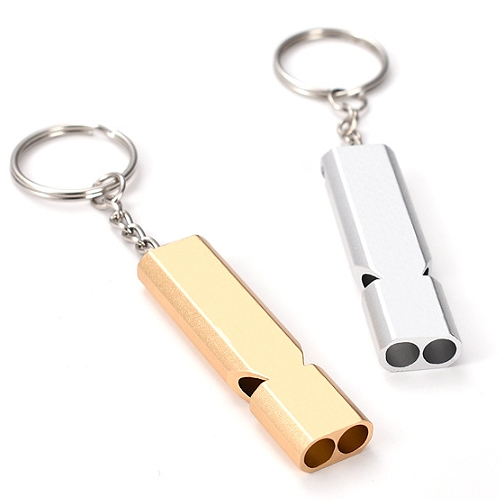 雙孔高頻鋁合金救生哨子