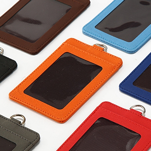 直式PU皮革識別證卡套