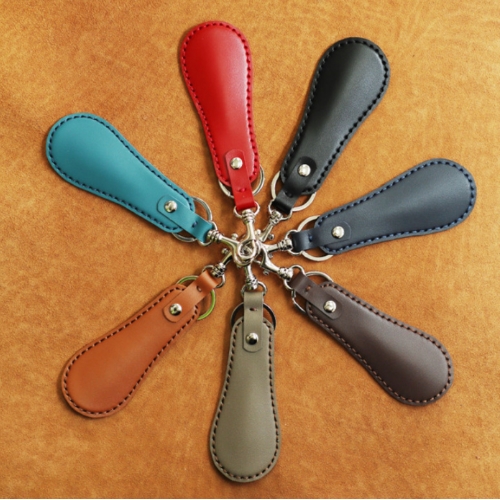 PU皮革便攜式鞋拔鑰匙圈