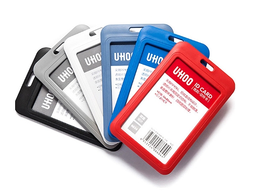 單面-直-圓弧塑膠識別證卡套