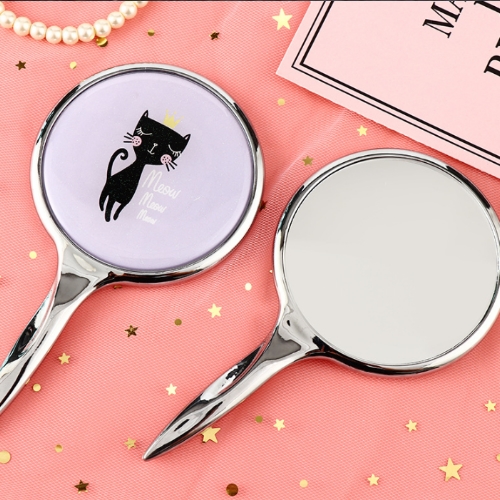 手持金屬迷你手柄化妝鏡