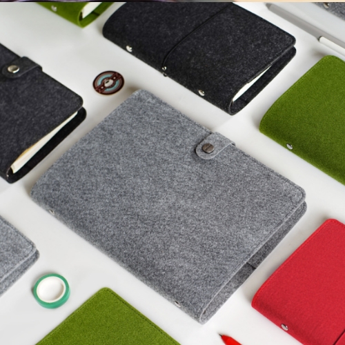 毛氈布活頁按扣筆記本