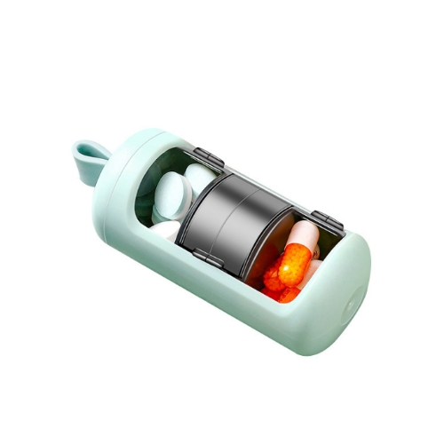 旋轉蓋三隔式藥盒