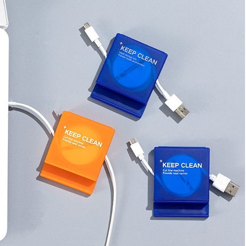 二合一渦捲式收線器手機架