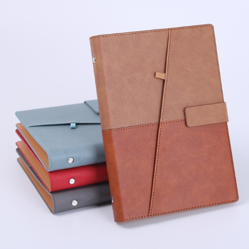 斜口PU皮革活頁筆記本