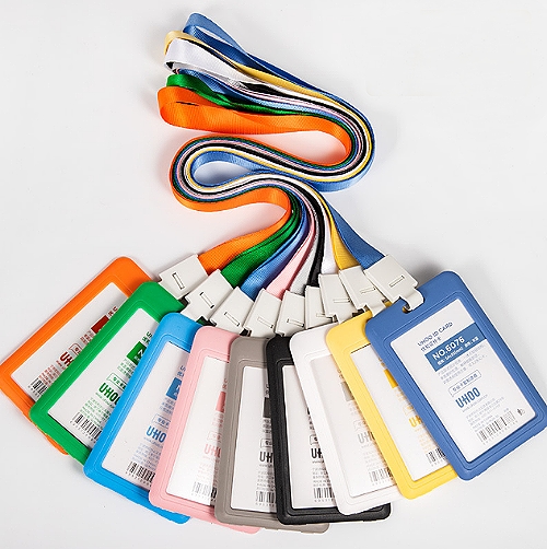 雙面透-直-圓弧塑膠識別證卡套