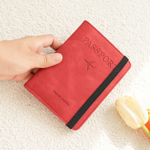 PU簡約時尚多功能護照包