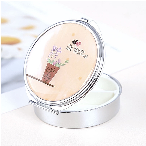 彩色(滴膠)不銹鋼翻蓋小藥盒