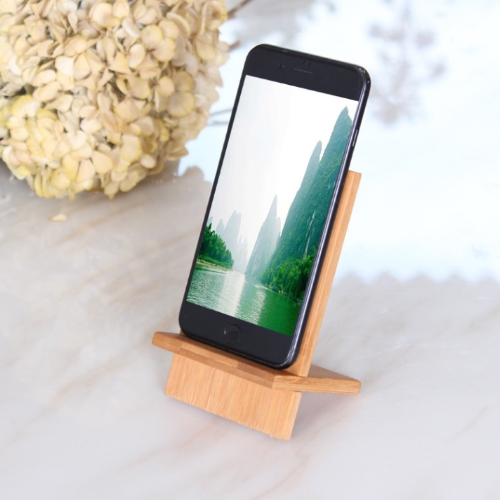 創意竹製懶人手機架