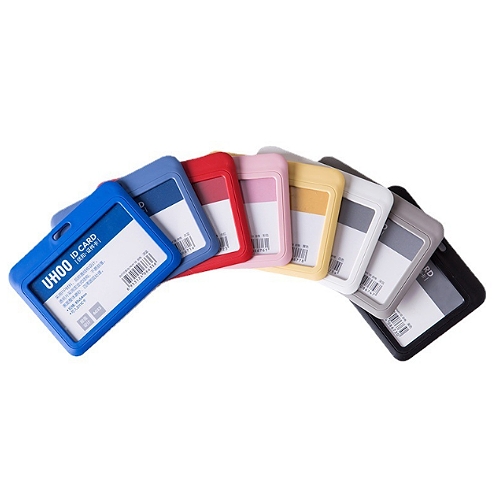 單面-橫-圓弧塑膠識別證卡套