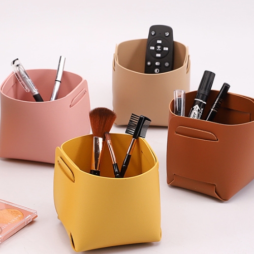 PU皮革桌面收納盒