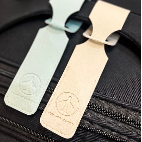 PU皮革穿透式行李吊牌
