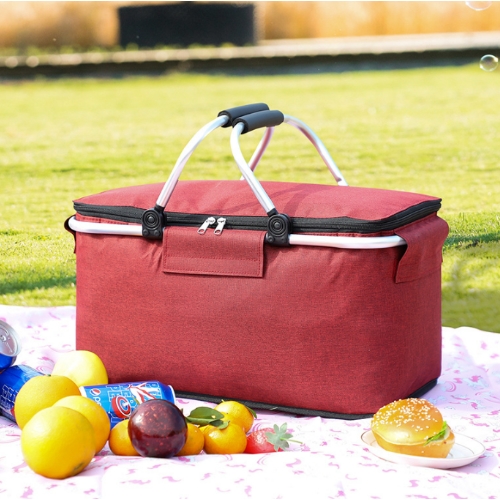 戶外加厚牛津布野餐提籃