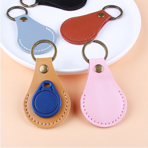 水滴型皮製門禁卡套