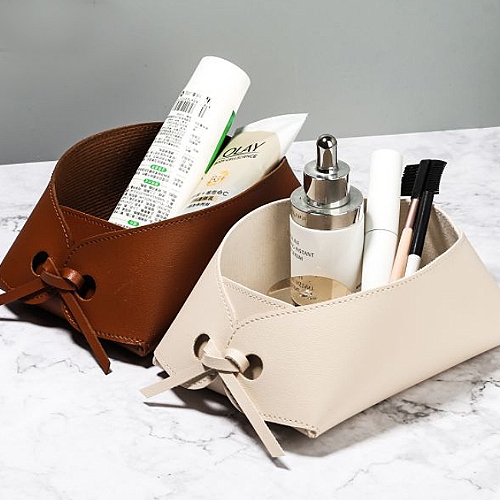 現代簡約皮革收納置物盒