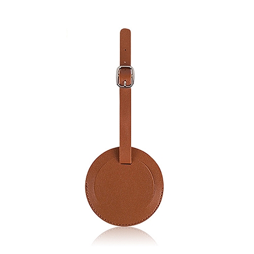 PU皮革圓形行李吊牌