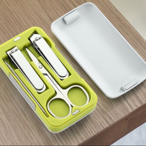 磁吸式雙面不銹鋼指甲剪套裝組
