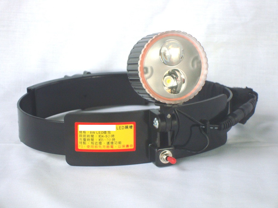 頭燈8W