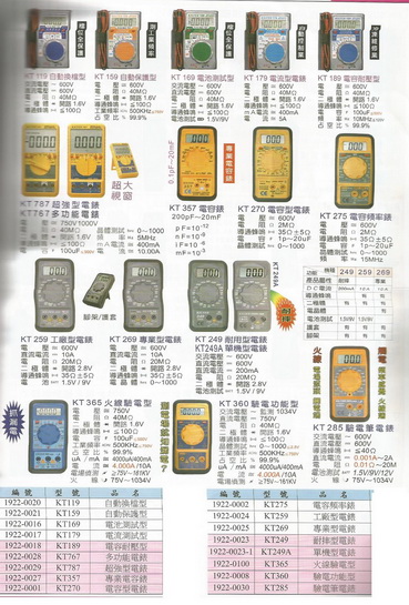 各式電表工具-1
