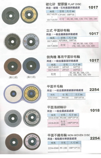 各式砂布輪-2