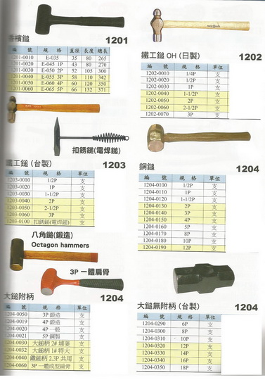 各式鎚類