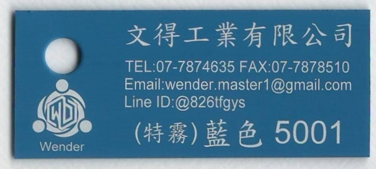 色卡-特霧面_藍色5001