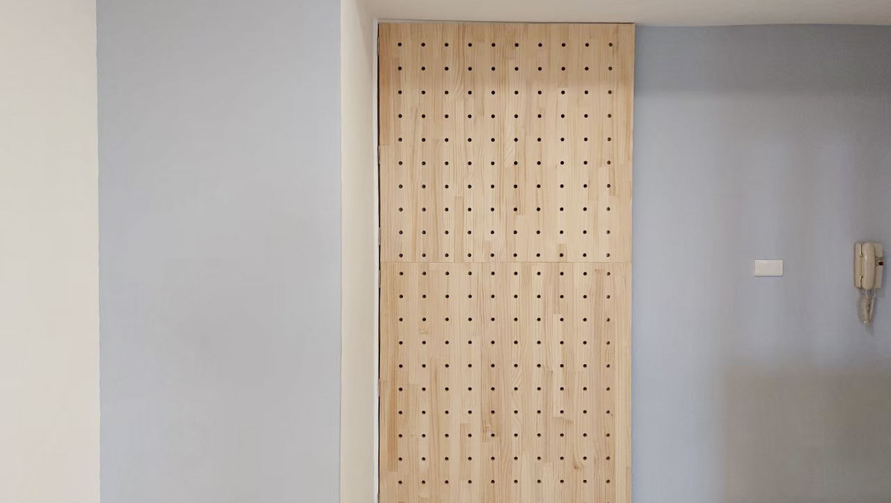 木作造型暗門牆