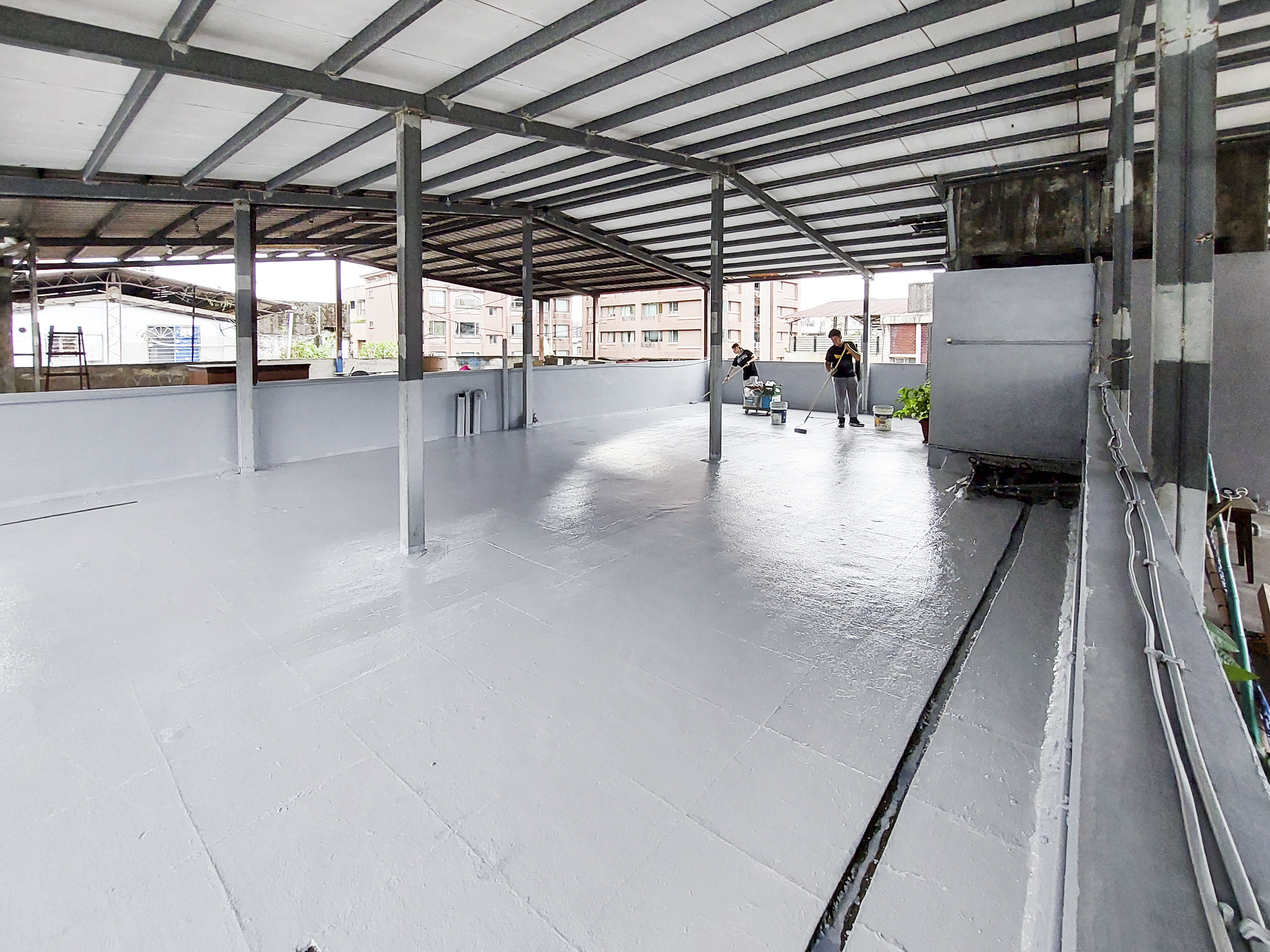 戶外磁磚牆壁翻新