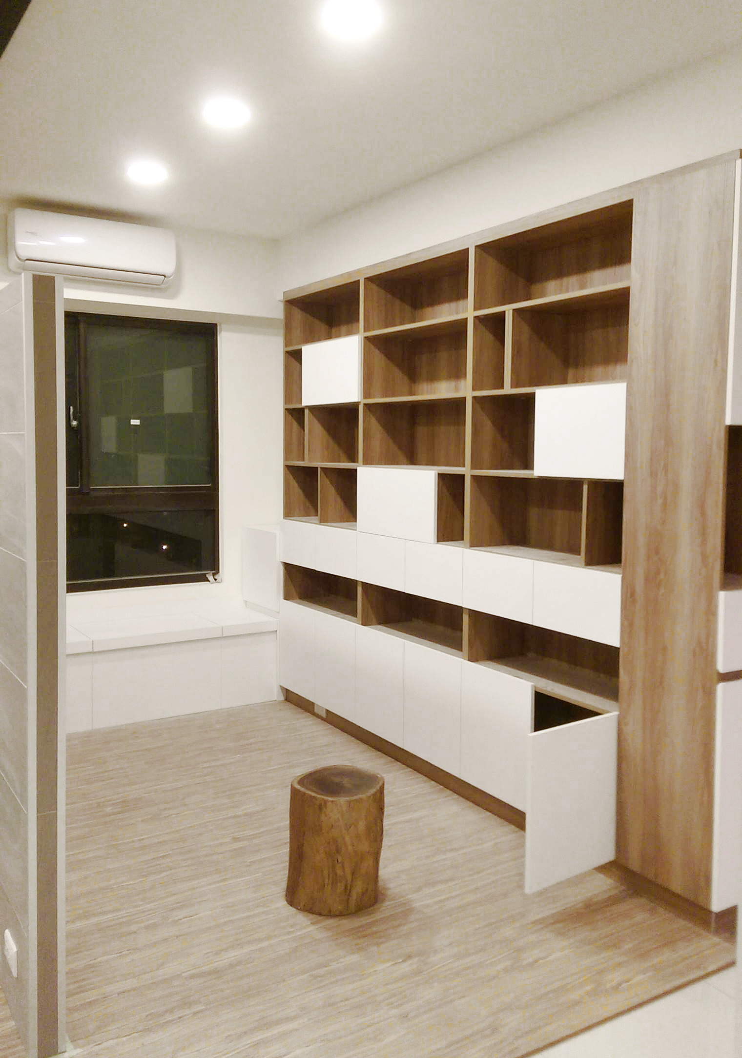 中壢系統家具書櫃裝修