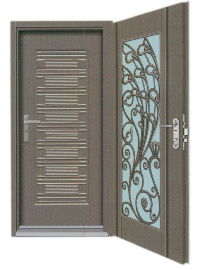 外;吉利孔雀鑄鋁玄關門