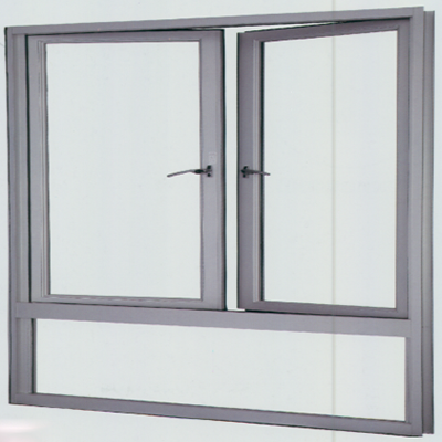 雙開無中柱推射隔音窗