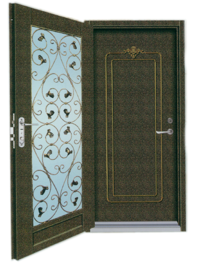 外;心心相印鍛鐵門