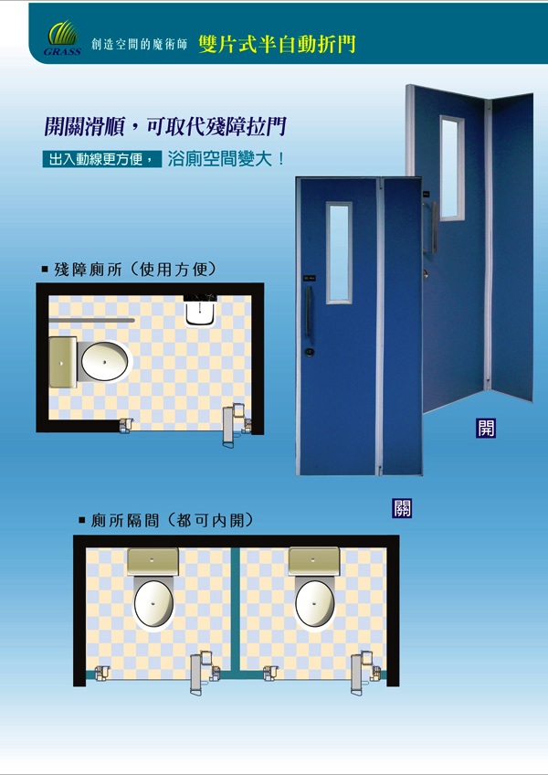 第二代半自動折門