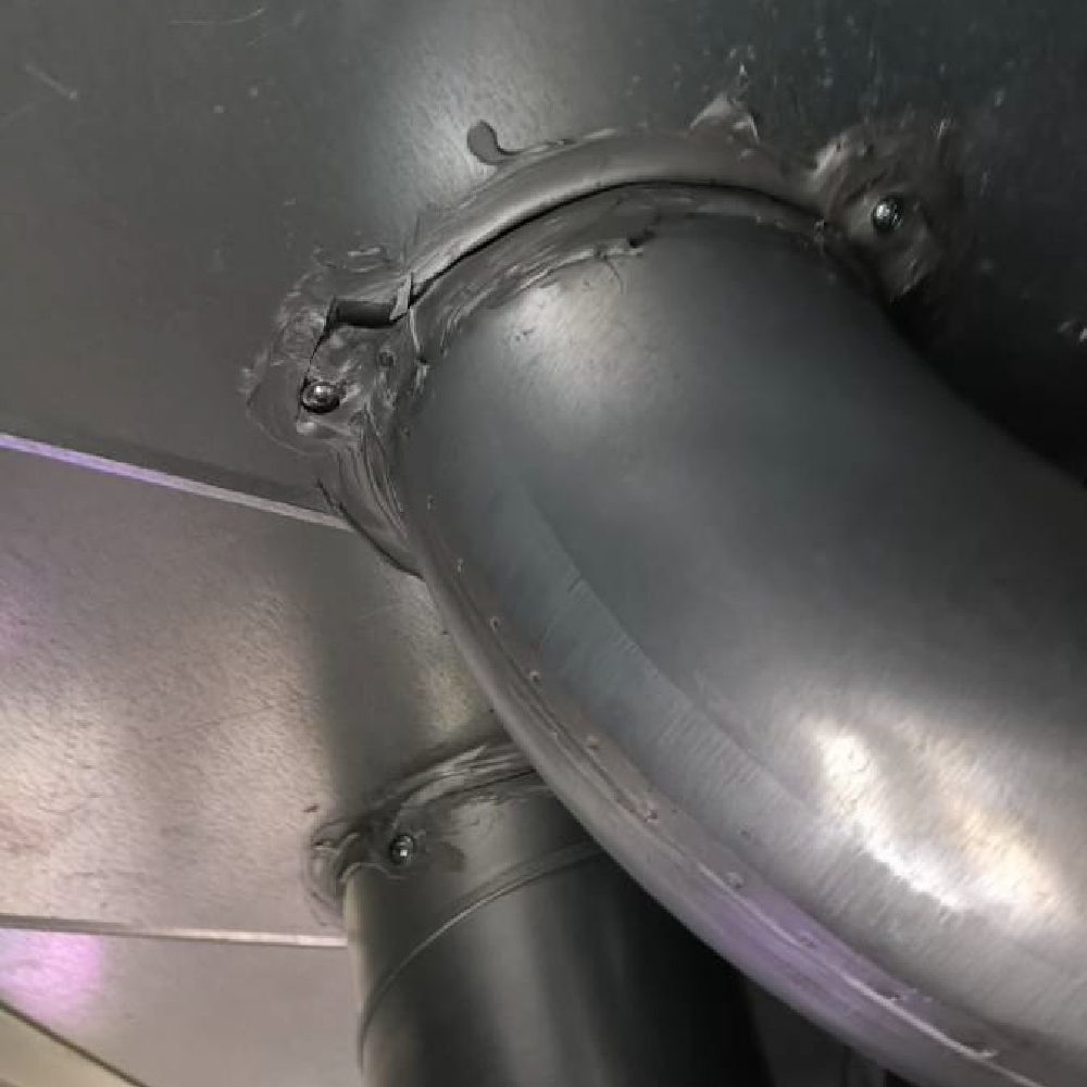 瑞傳科技樹林廠房風管打膠