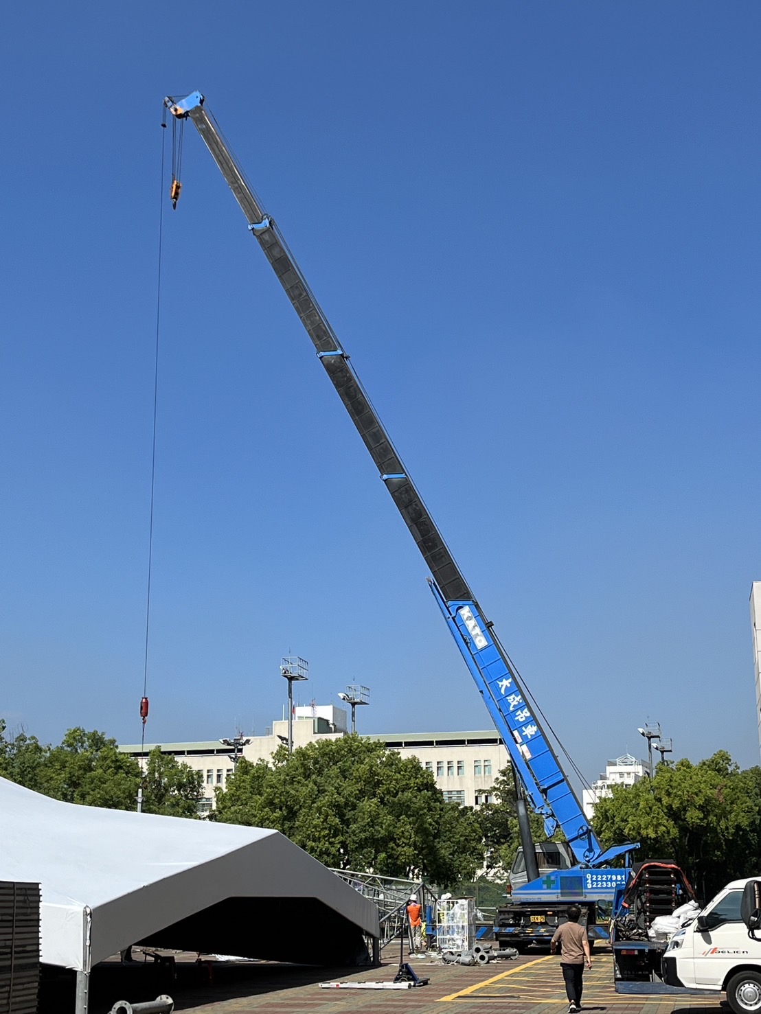 南投體育場吊掛帳篷