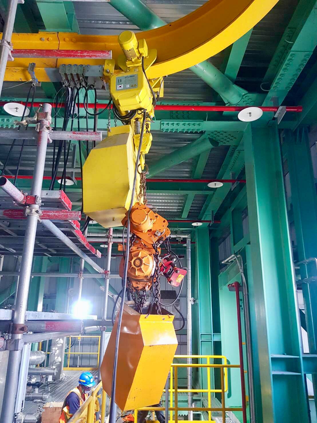 鋼鏈吊車天車安裝